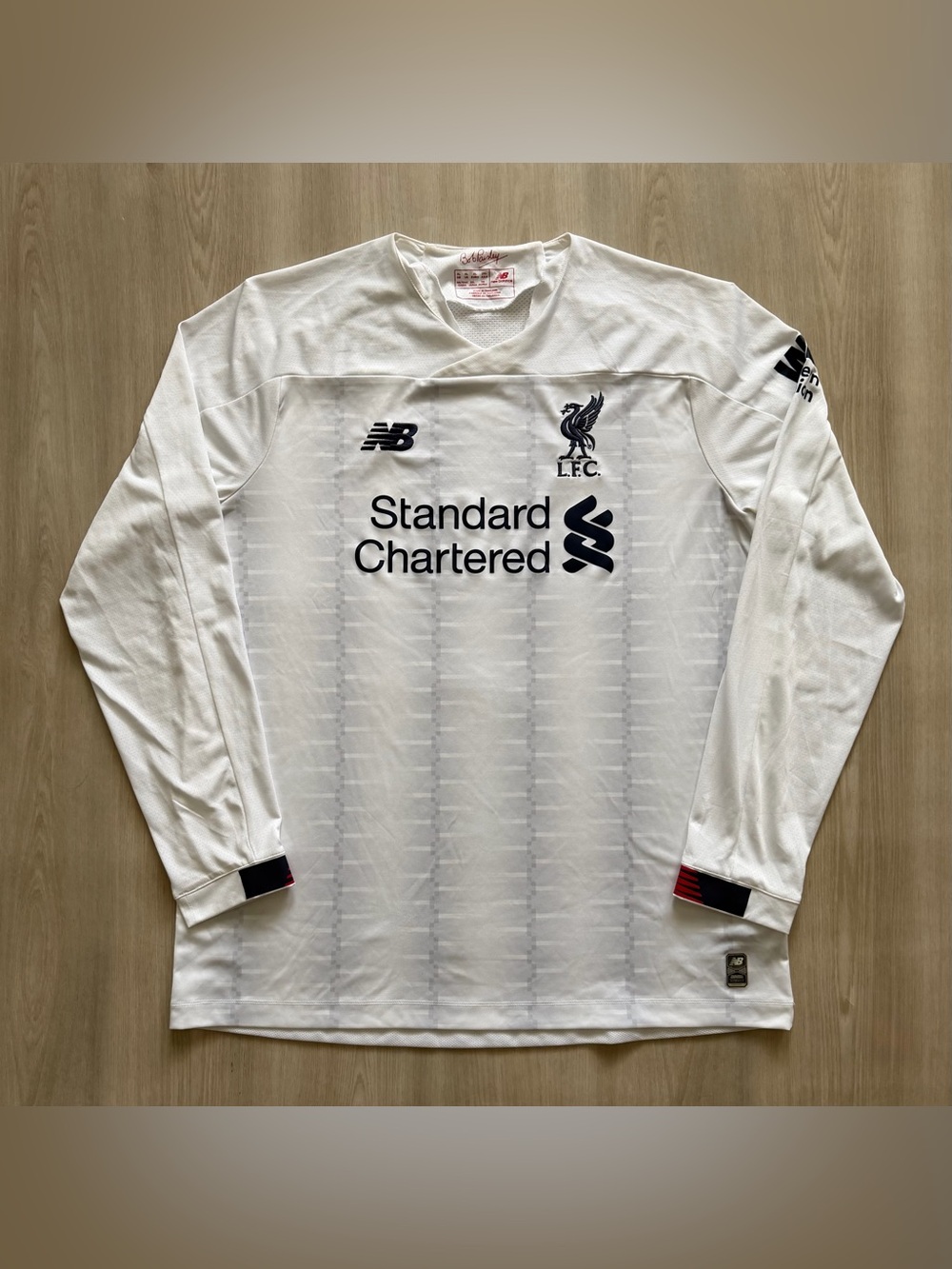 Liverpool 2019/20 Long Sleeve Away Jersey Premier League Champions Sz XL *Flaws